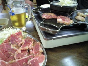 塩尻市から岡谷市へ行く塩嶺峠の焼肉東山